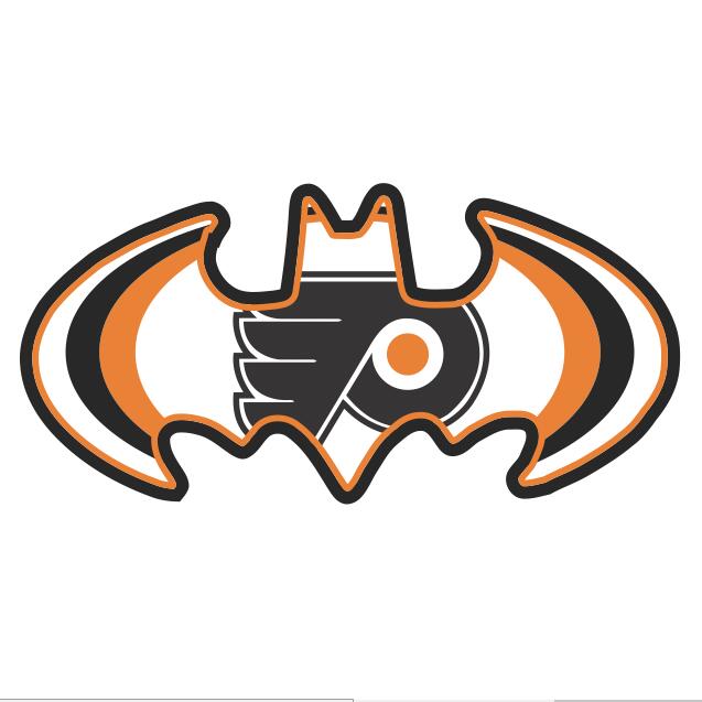 Philadelphia Flyers Batman Logo DIY iron on transfer (heat transfer)